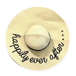 NWOT Happily Ever After Straw Beach Hat